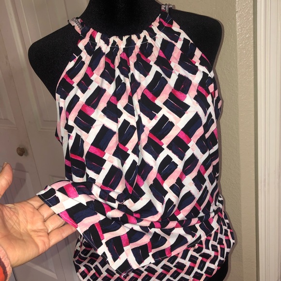 White House Black Market colorful top - Picture 4 of 9